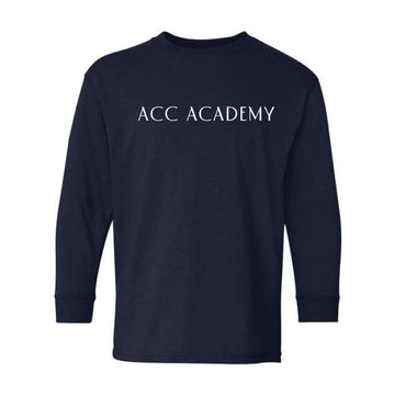 The ACC Academy | Youth Navy Long Sleeve Tee