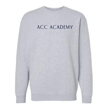 The ACC Academy | Adult Grey Heather Crewneck Sweatshirt
