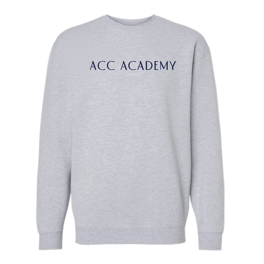 The ACC Academy | Adult Grey Heather Crewneck Sweatshirt