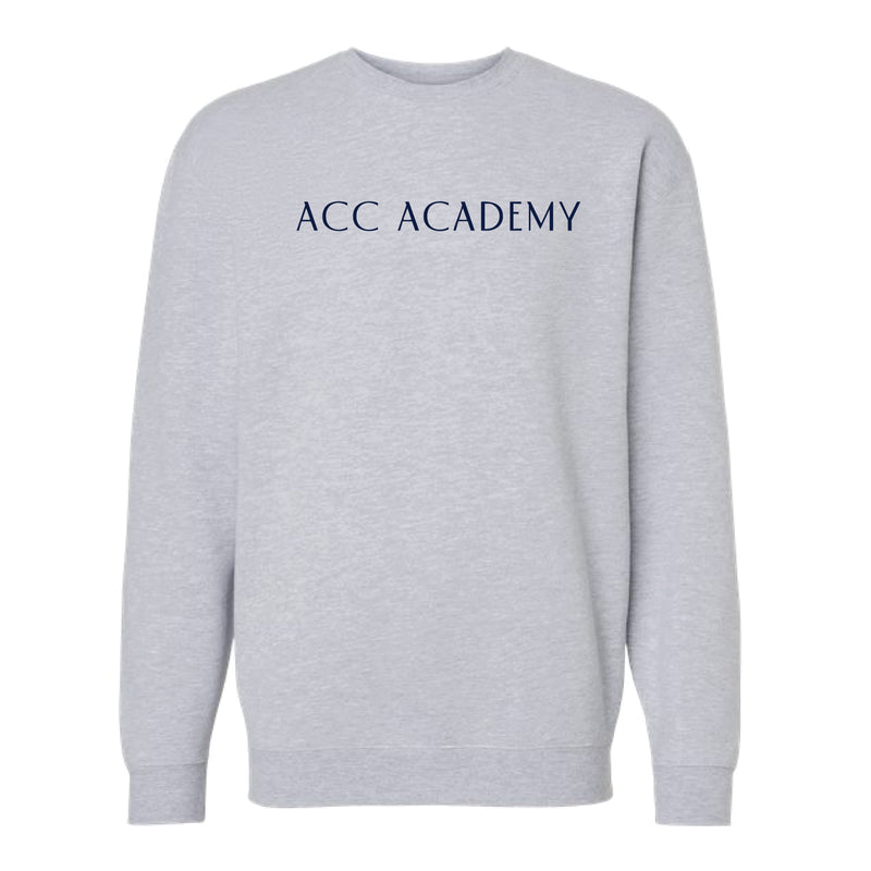 The ACC Academy | Adult Grey Heather Crewneck Sweatshirt