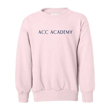 The ACC Academy | Youth Pale Pink Crewneck Sweatshirt