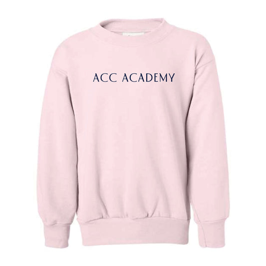 The ACC Academy | Youth Pale Pink Crewneck Sweatshirt