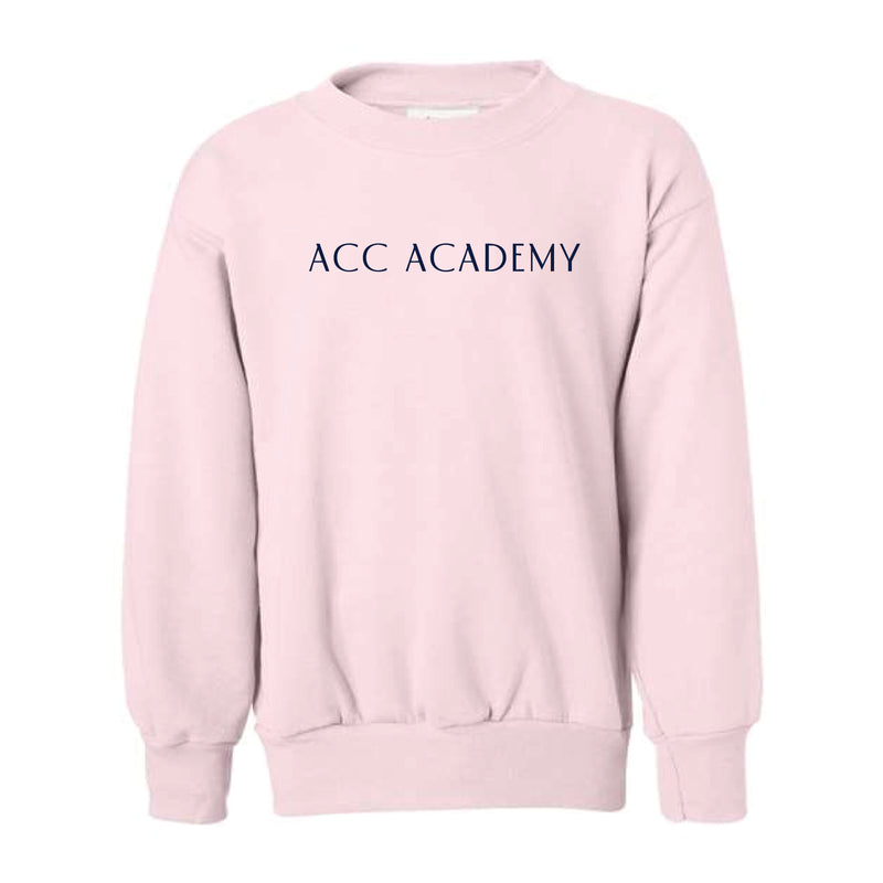 The ACC Academy | Youth Pale Pink Crewneck Sweatshirt
