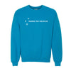 The Raising Tiny Disciples | Adult Sapphire Sweatshirt