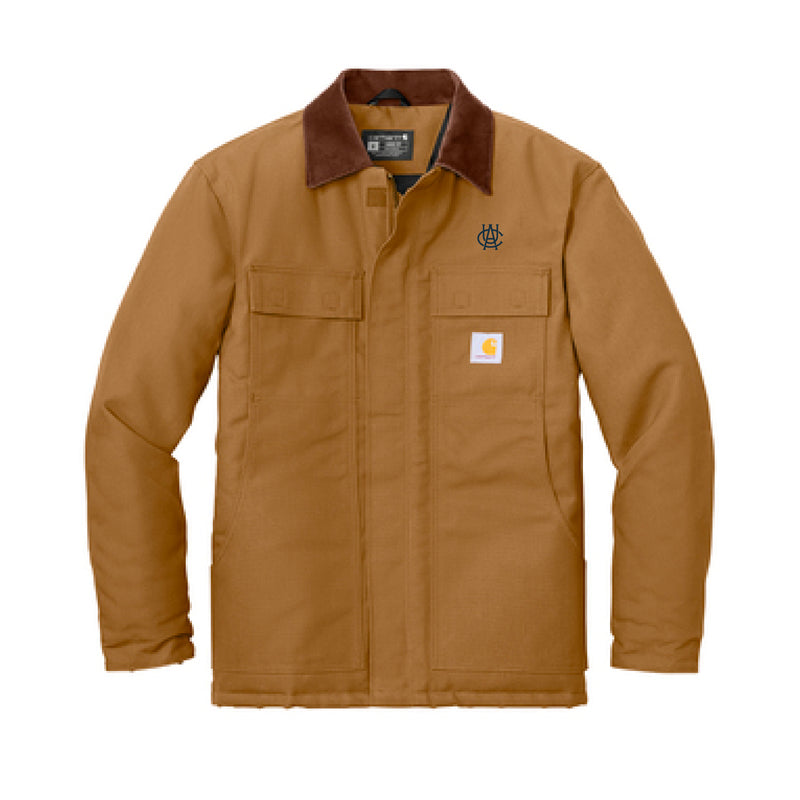 The ACU Logo | Embroidered Carhartt Brown Carhartt Duck Traditional Coat