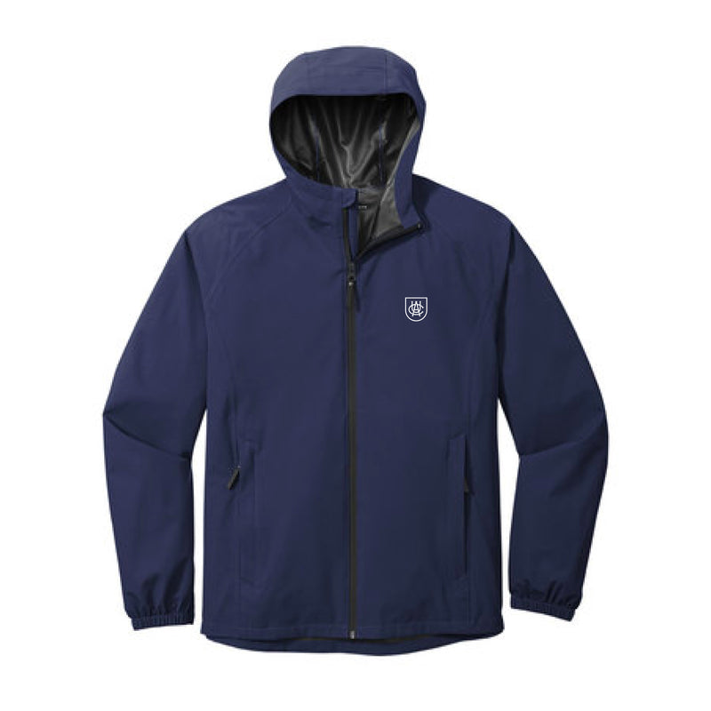 The ACU Logo | Embroidered True Navy Rain Jacket