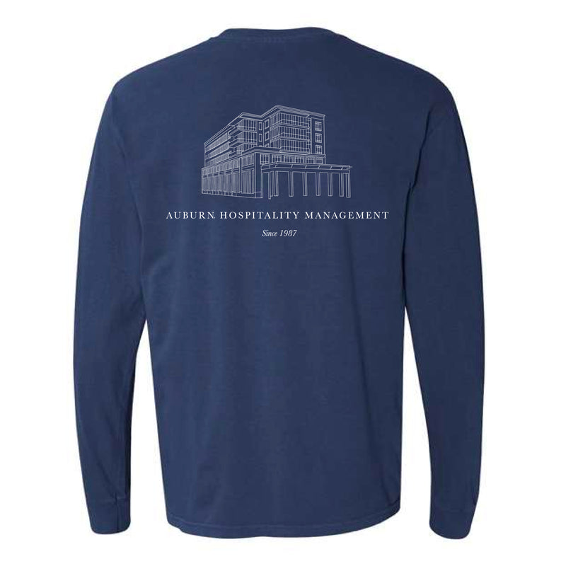 The AHM Building | Adult True Navy Long Sleeve Tee