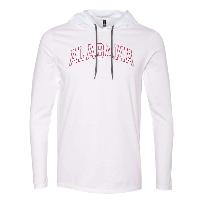 The Alabama Arch Outline | White Hoodie