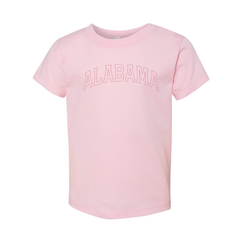 The Alabama Arch Outline | Toddler Pink Tee