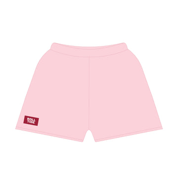 The Becca Boxy Shorts Roll Tide Woven Label | Pink