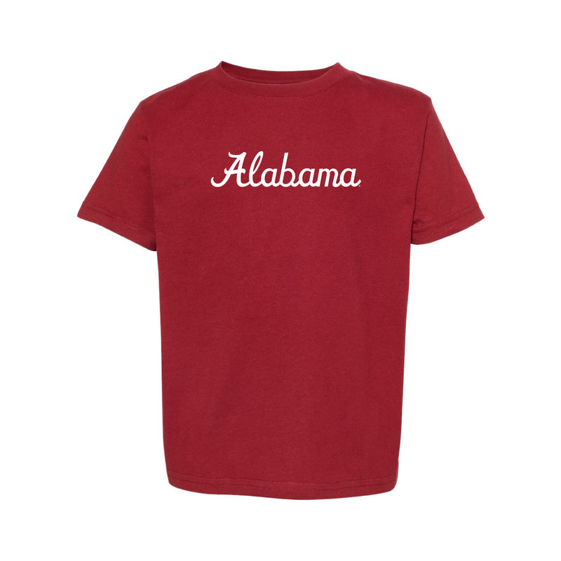 The Alabama Script Logo | Toddler Garnet Tee