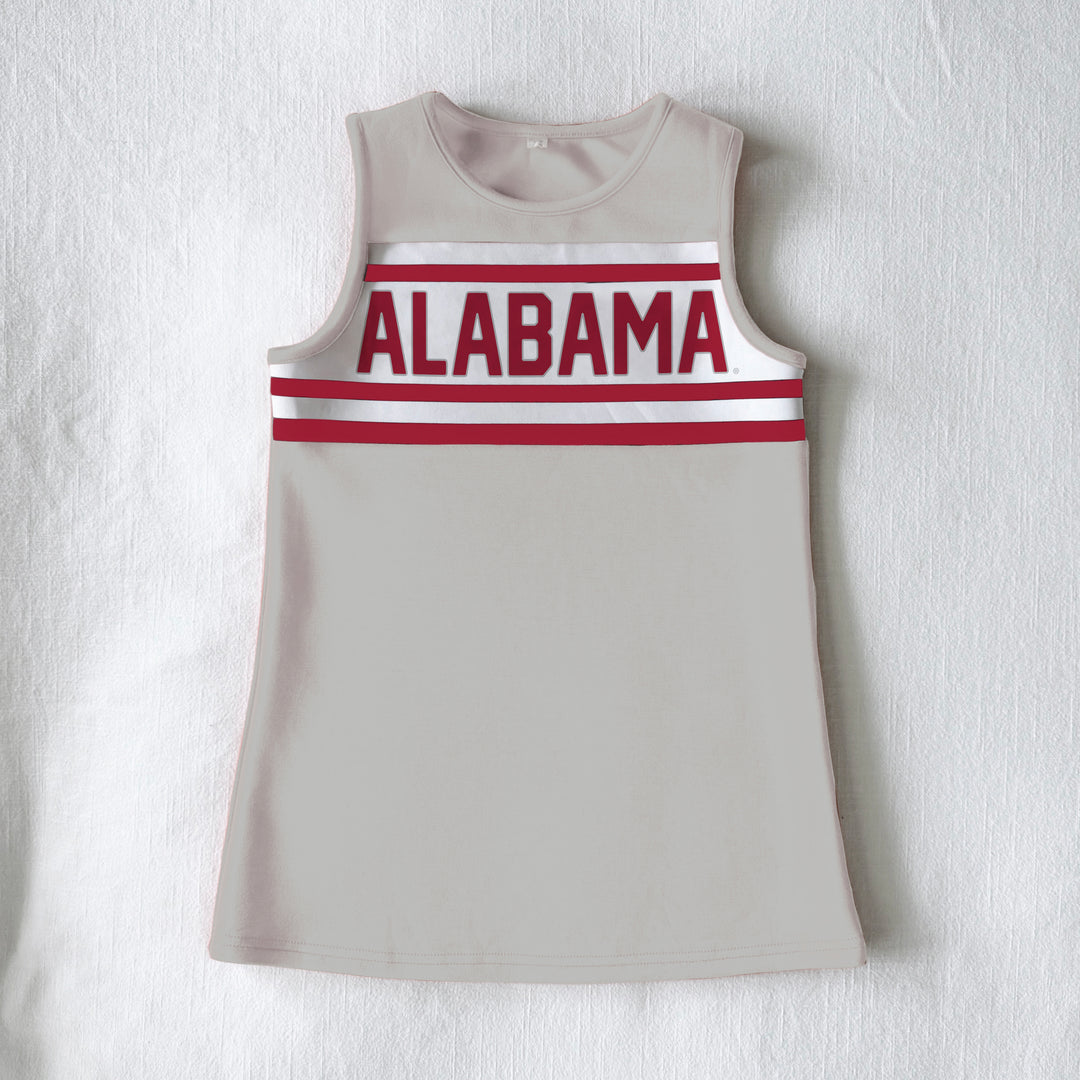 The University of Alabama Light Grey Striped Cheer Dress