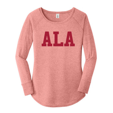 The ALA | Blush Frost Long Sleeve Tunic Tee