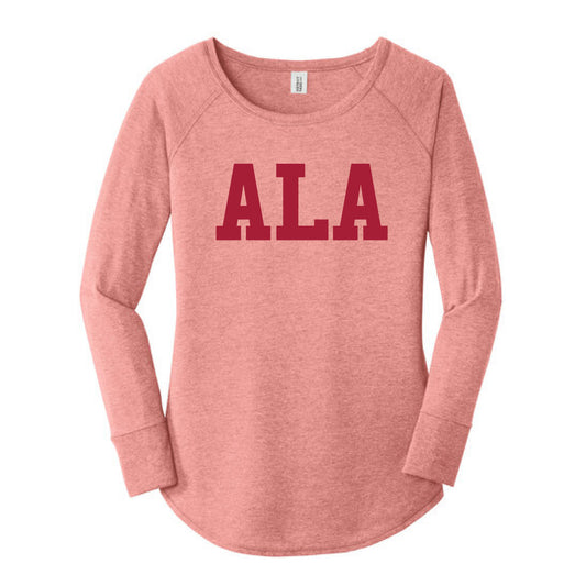 The ALA | Blush Frost Long Sleeve Tunic Tee
