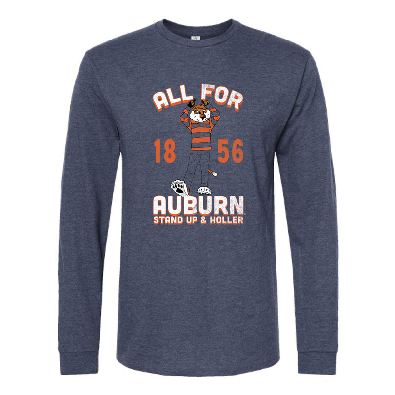 The All For Auburn Aubie | Heather Denim Long Sleeve