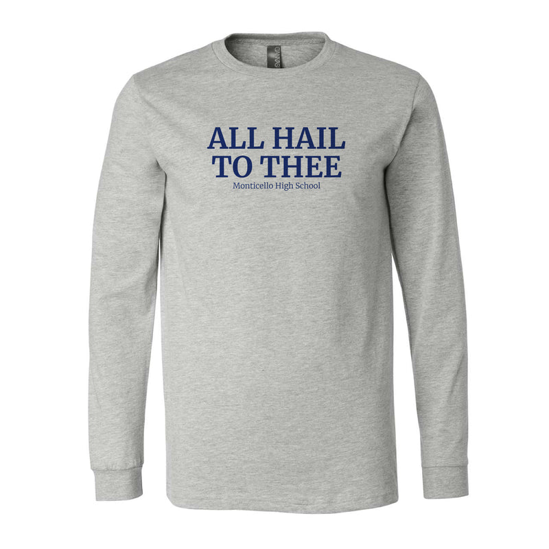 The All Hail to Thee | Athletic Heather Long Sleeve Tee