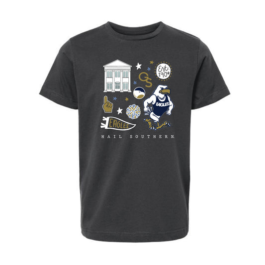The All Things Georgia Southern | Youth Slate Tee