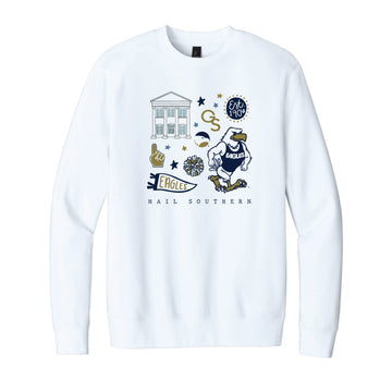 The All Things Georgia Southern | White Sweatshirt