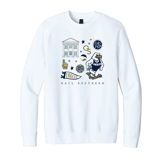 The All Things Georgia Southern | White Sweatshirt