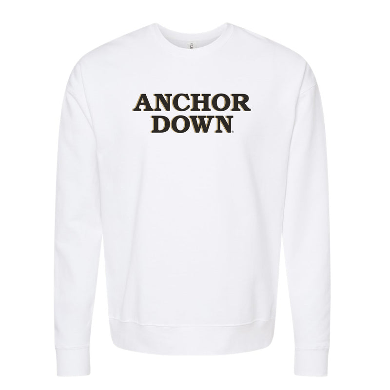 The Anchor Down Block | White Sweatshirt