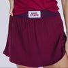 The Alli Tennis Skort Hail State Woven Label | Maroon