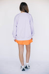 The Mallory Crewneck Clemson Applique | Lavender