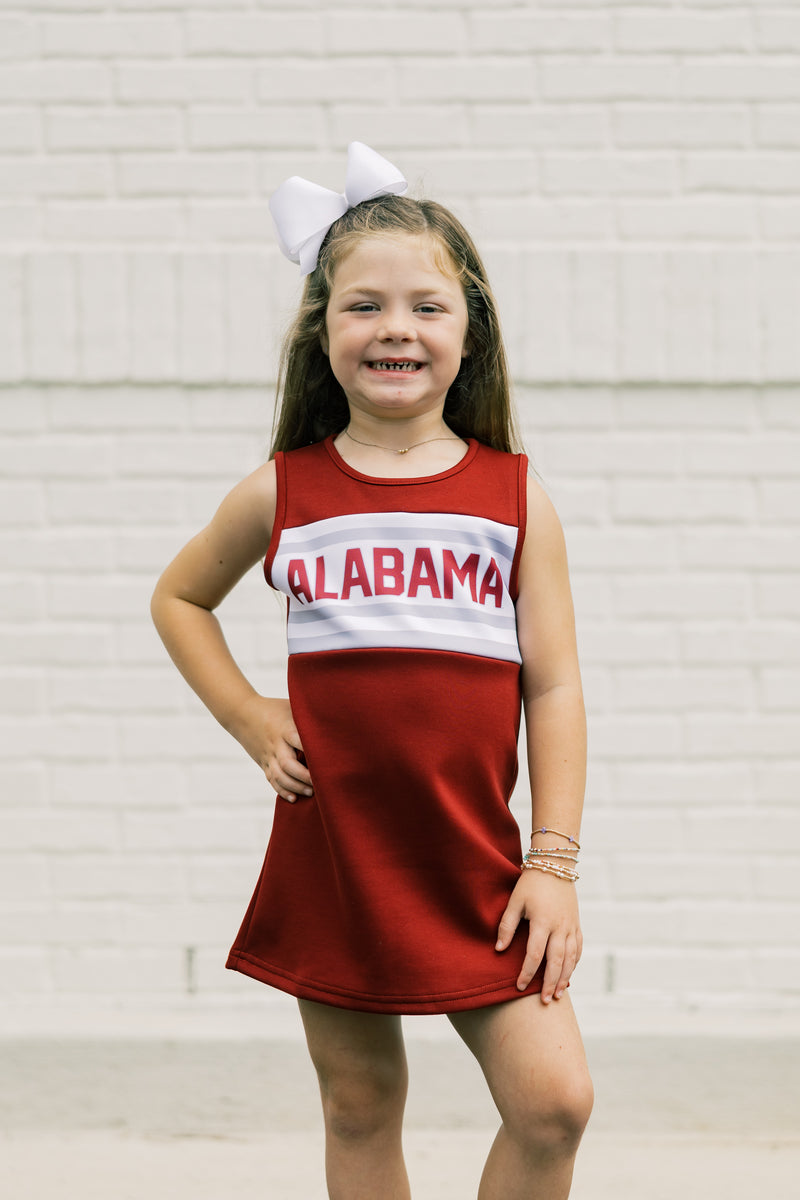 The University of Alabama | Deep Red Striped Cheer Dress