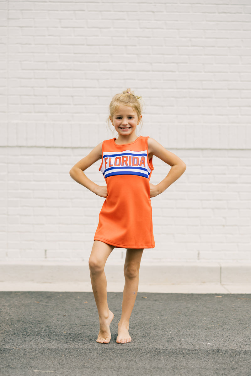 The University of Florida | Orange Striped Cheer Dress
