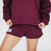 The Becca Shorts Gig 'Em Aggies Woven Label | Deep Maroon