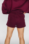 The Becca Shorts Gig 'Em Aggies Woven Label | Deep Maroon