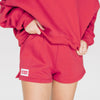 The Becca Shorts Boomer Sooner Woven Label | Crimson