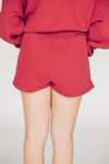 The Becca Shorts Boomer Sooner Woven Label | Crimson