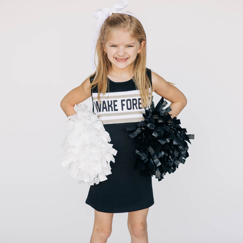 The Wake Forest University | Black Striped Cheer Dress