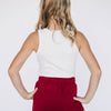 The Alli Ribbed Tank Roll Tide Woven Label | Youth Bone