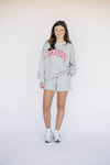 The Mallory Crewneck Arkansas Applique | Light Grey