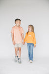 The Molly Corded Crew Go Vols Woven Label | Youth Bright Orange