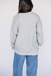 The Mallory Crewneck Jax State Applique Arch | Heather Grey