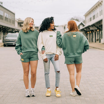 The Sic 'Em Bears Set Sage | Sic 'Em Bears Woven Label