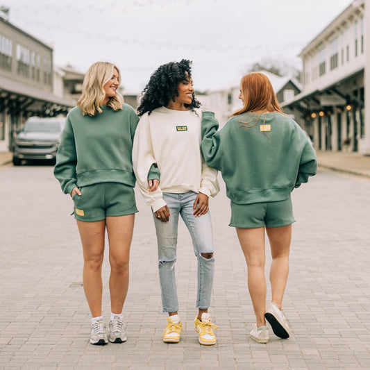 The Sic 'Em Bears Set Sage | Sic 'Em Bears Woven Label