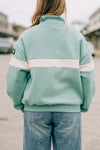 The Stripe Up The Band Mint | Sic 'Em Bears Woven Label