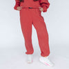 The Becca Joggers Wooo Pig Woven Label | Crimson