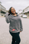 The 4th Quarter Zip Up Charcoal | Roll Tide Woven Label