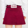 The Anna Active Skort Gig 'Em Aggies Woven Label | Youth Deep Maroon