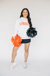 The Mallory Mockneck Oklahoma State Gingham | Ash