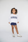 The Mallory Mockneck Auburn Gingham | Youth Ash