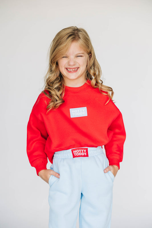 The Becca Joggers Hotty Toddy Woven Label | Youth Light Blue