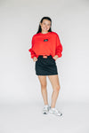 The Hayden High Waisted Skort Go Dawgs Woven Label | Black