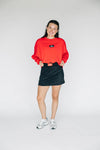 The Hayden High Waisted Skort Go Dawgs Woven Label | Black