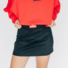 The Hayden High Waisted Skort Go Dawgs Woven Label | Black