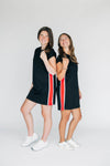 The Campbell Cap Sleeve Dress Go Dawgs Woven Label | Black